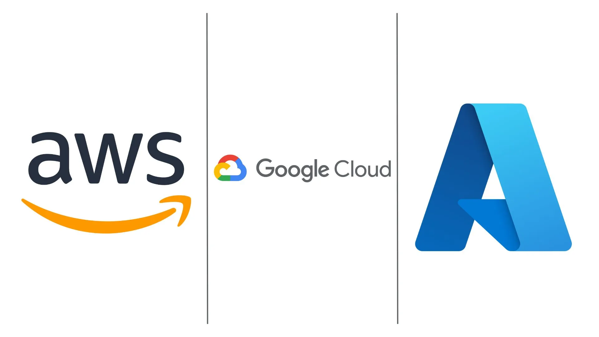 AWS, GCP and Azure Logo