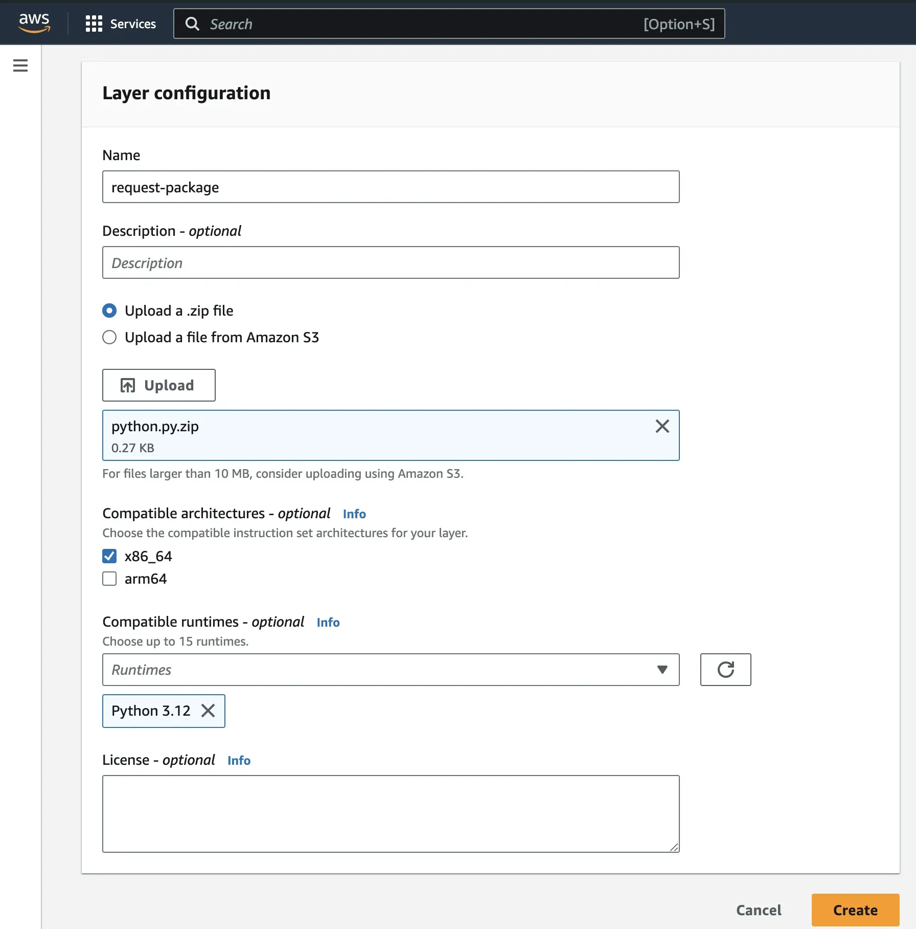 Layer configuration